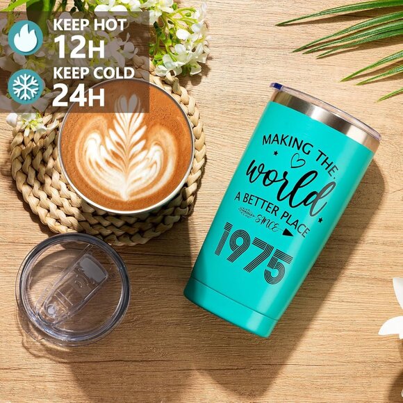 Stylish 50th Birthday Tote Bag Gift Set with Makeup Bag & Fun Accessories - Picture 4 of 7